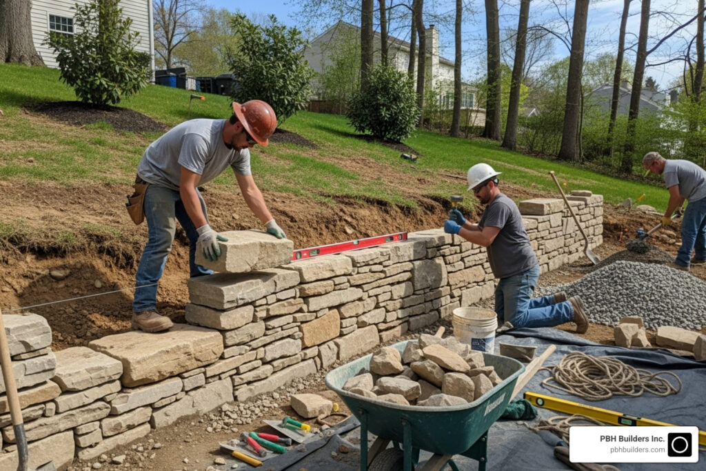 retaining wall installers