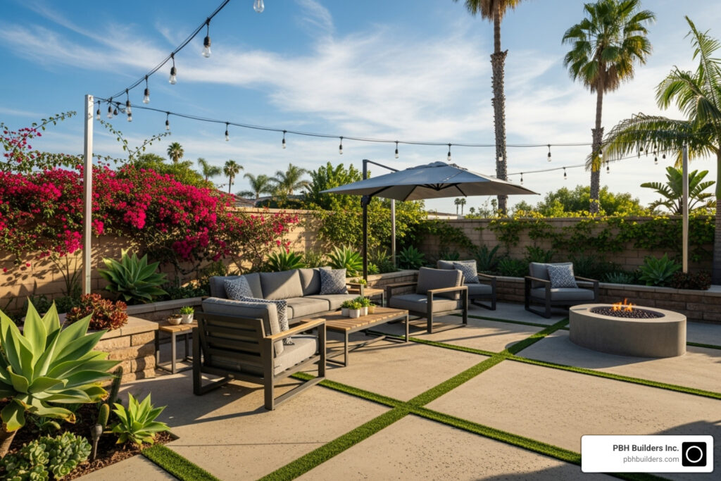 Concrete patio San Diego