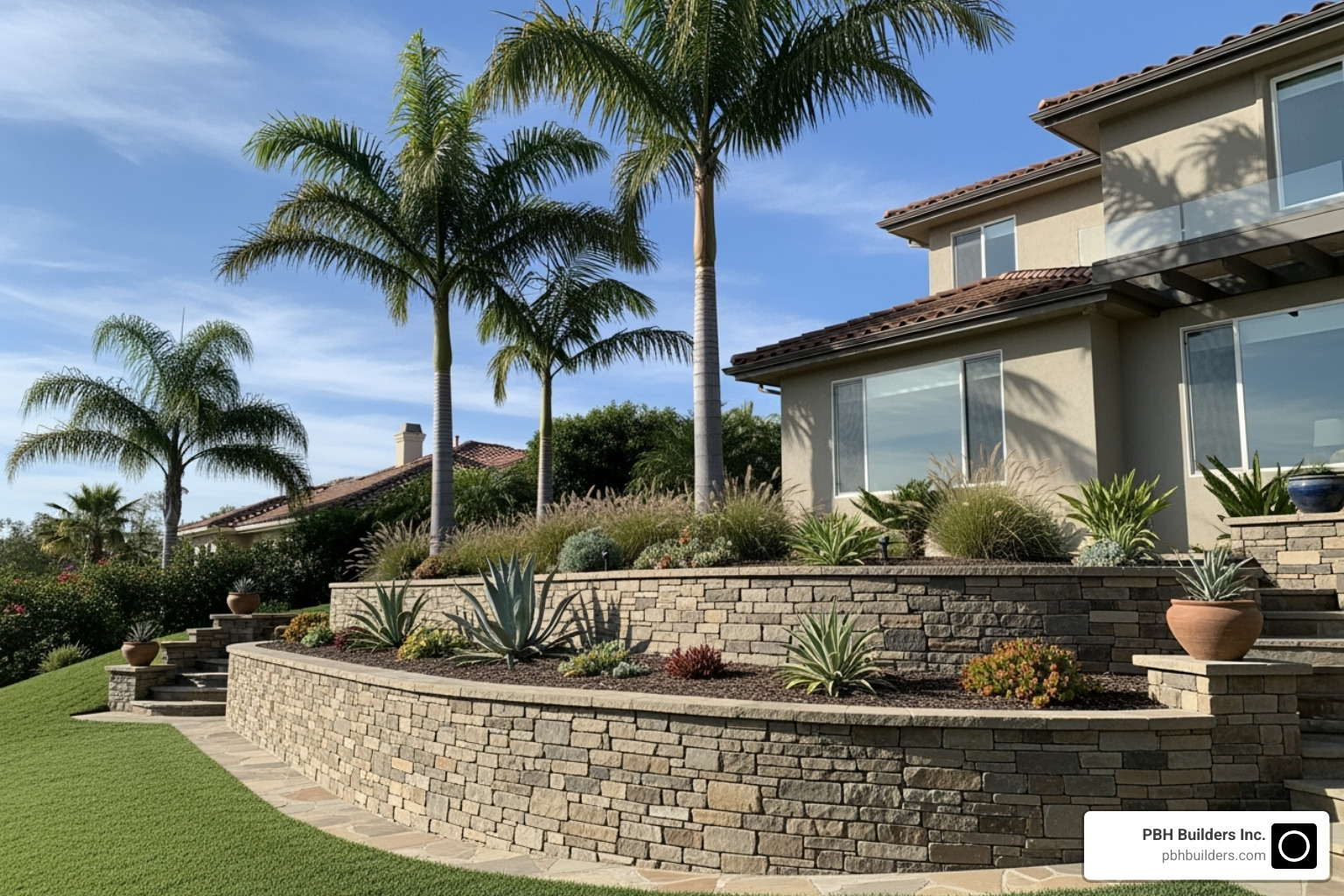 San Diego retaining wall