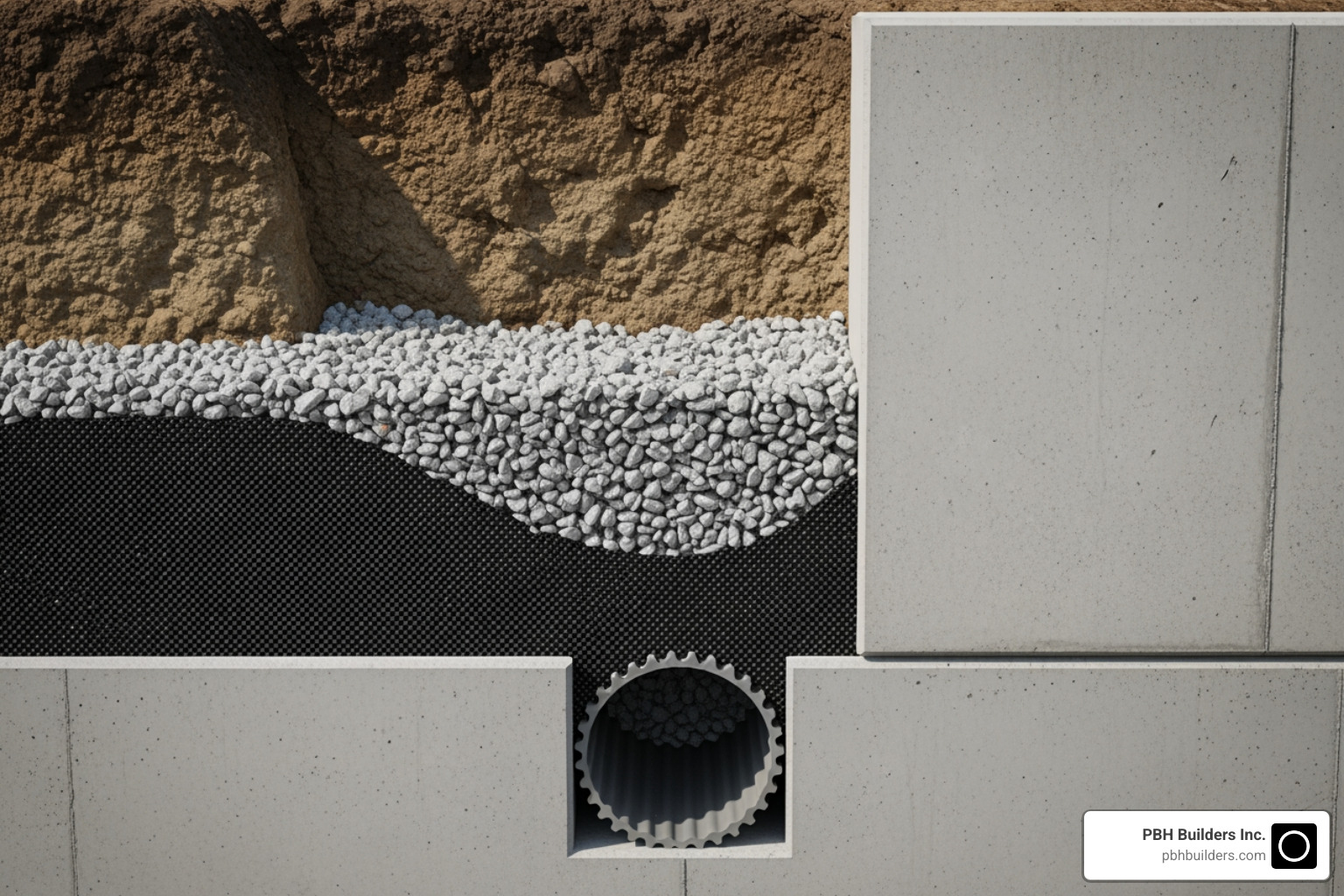 how to add drainage to a retaining wall