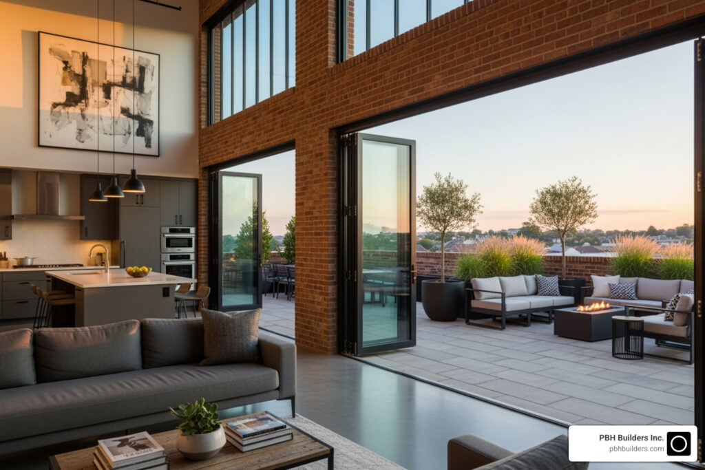 indoor outdoor living loft