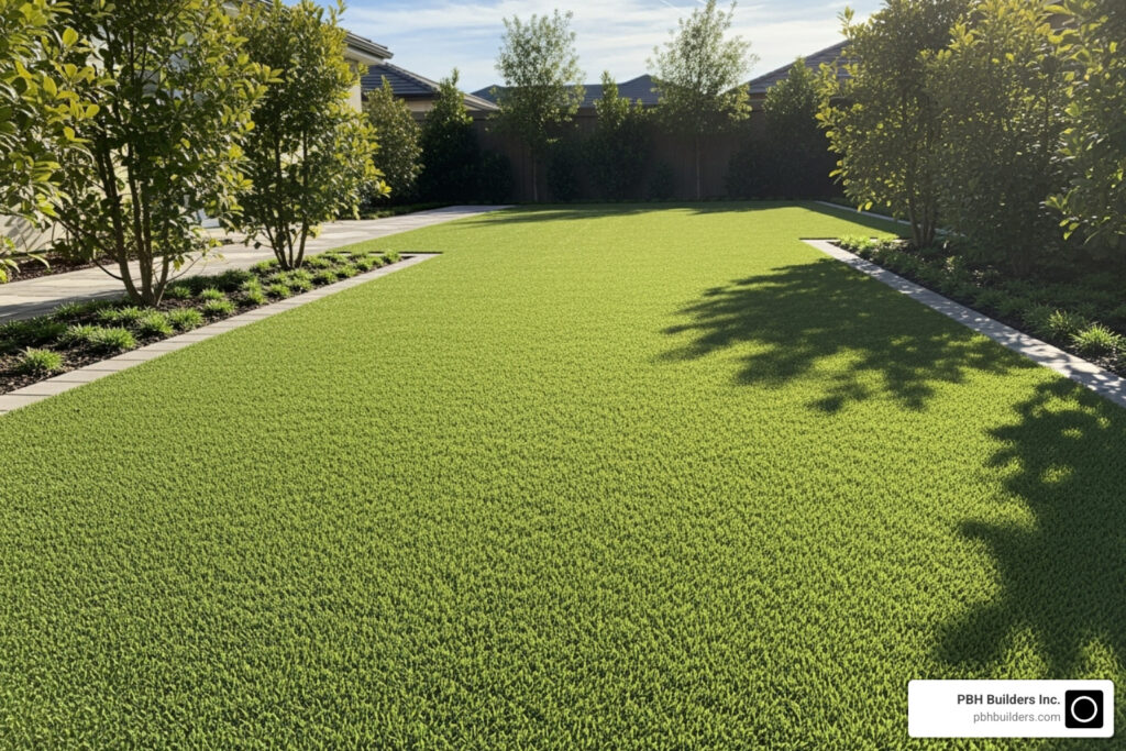 nailing artificial grass