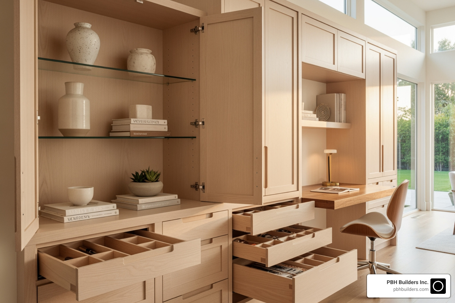 custom built in cabinets san diego