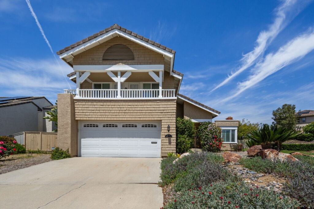 Complete exterior remodel with new siding, balcony and landscaping in Rancho Bernardo San Diego