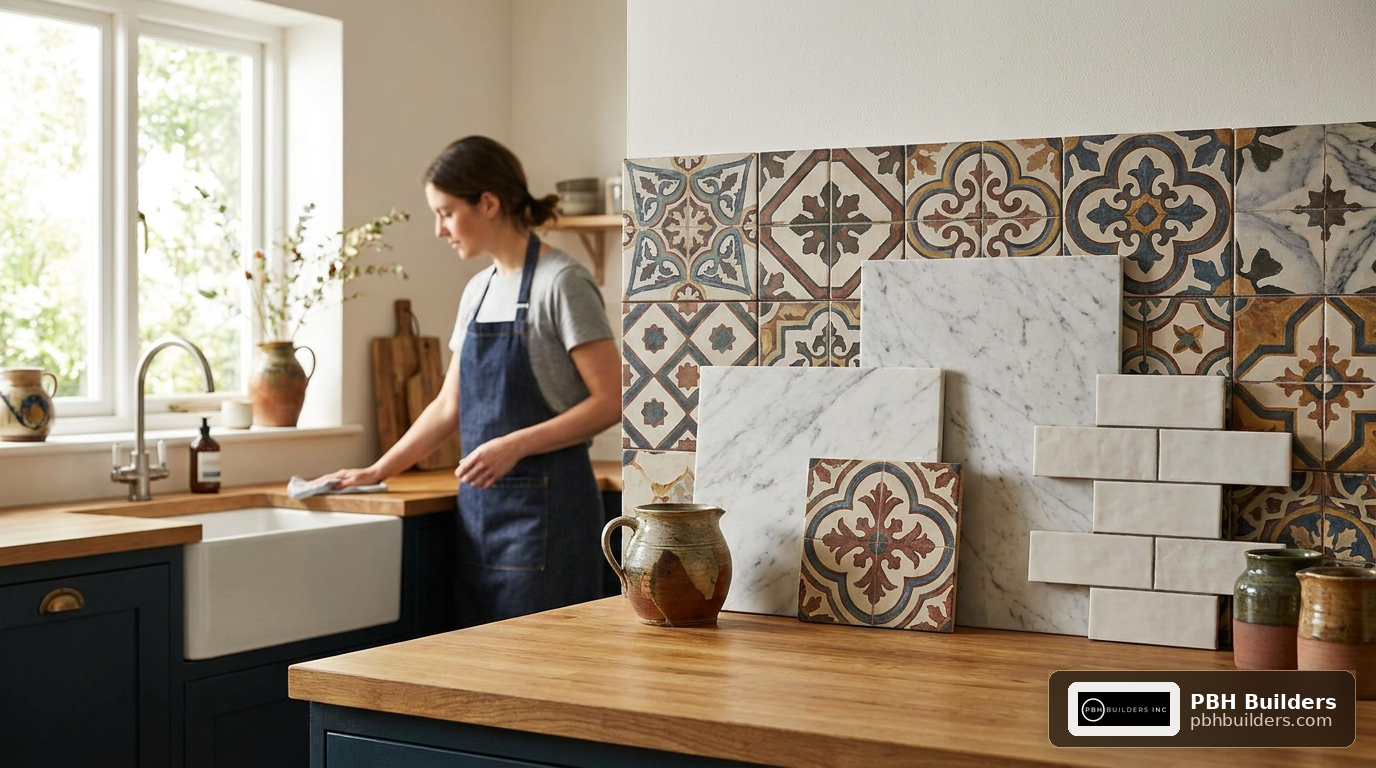kitchen backsplash designs and materials