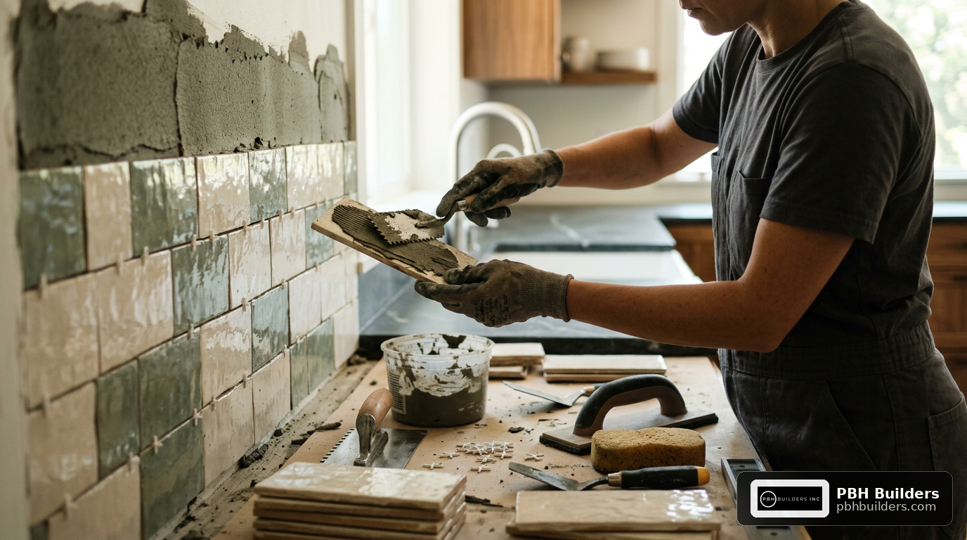 kitchen backsplash tile installation cost